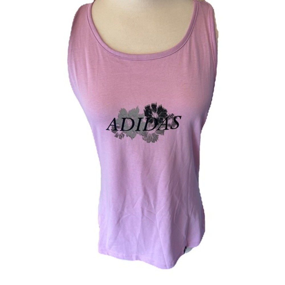 Adidas women’s tank‎ top with razor back. Pinky lavender colored. NWT. P6.